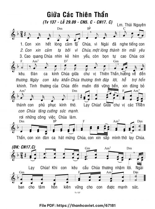 Chúa Nhật 17 Thường Niên năm C - Lm. Thái Nguyên - trang 1