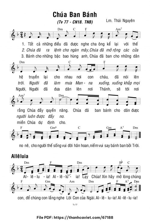 Chúa Nhật 18 Thường Niên năm B - Lm. Thái Nguyên - trang 1