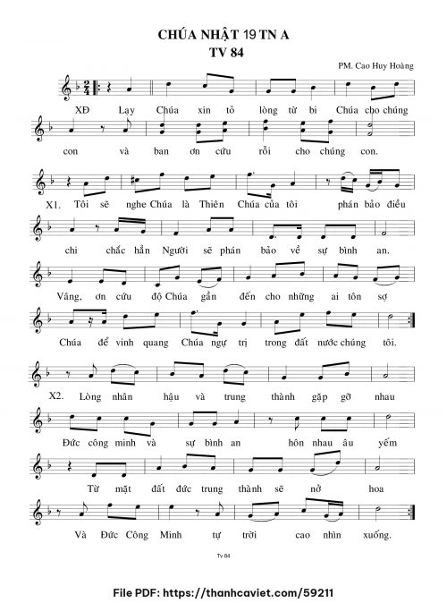 Chúa Nhật 19 Thường Niên năm A - Cao Huy Hoàng - trang 1
