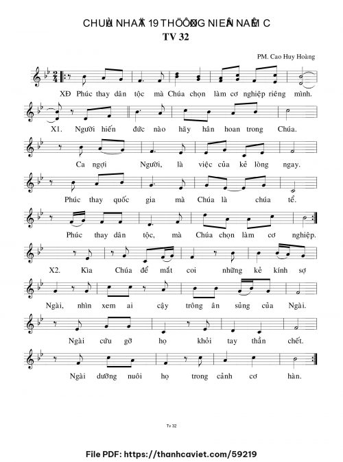 Chúa Nhật 19 Thường Niên năm C - Cao Huy Hoàng - trang 1