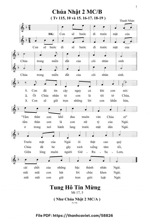 Chúa Nhật 2 MCB - Thanh Nhàn - trang 1