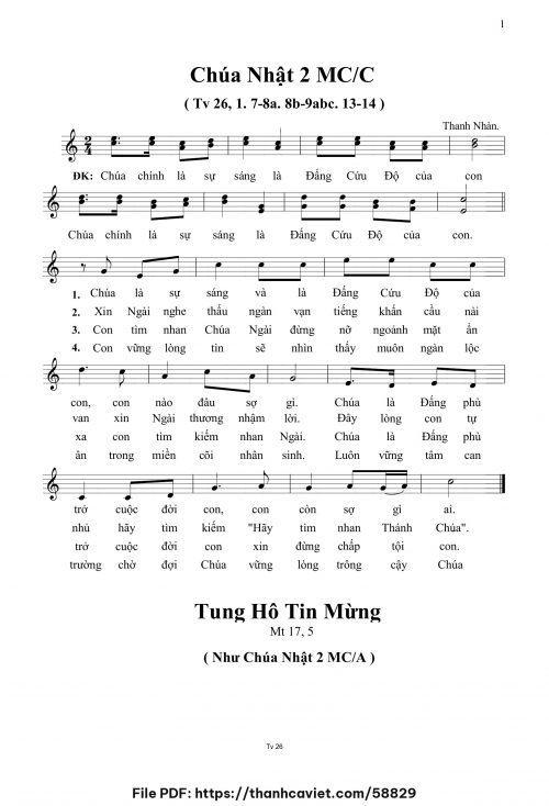 Chúa Nhật 2 MCC - Thanh Nhàn - trang 1