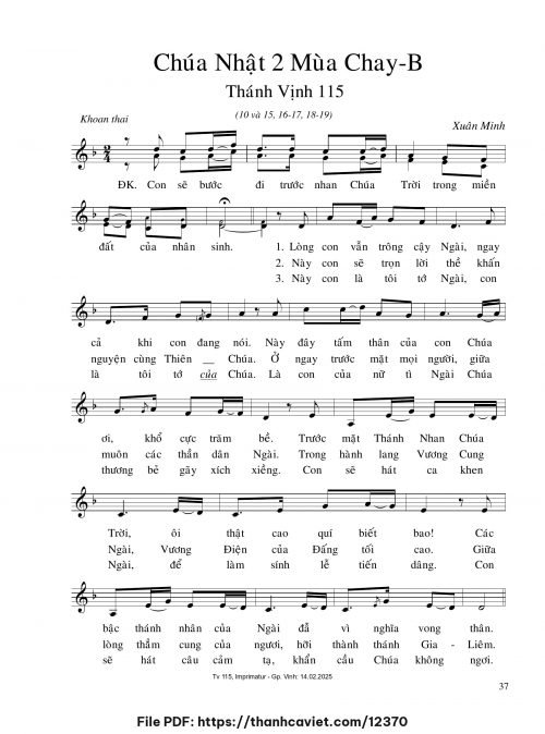 Chúa Nhật 2 Mùa Chay B - Xuân Minh - trang 1