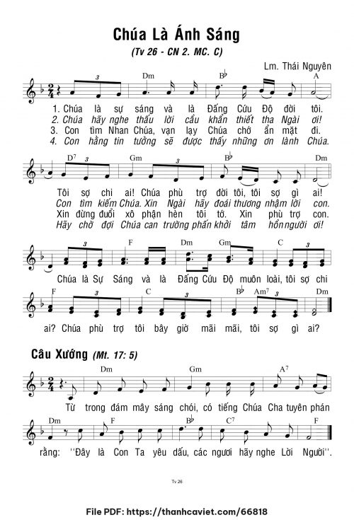 Chúa Nhật 2 Mùa Chay năm C - Lm. Thái Nguyên - trang 1