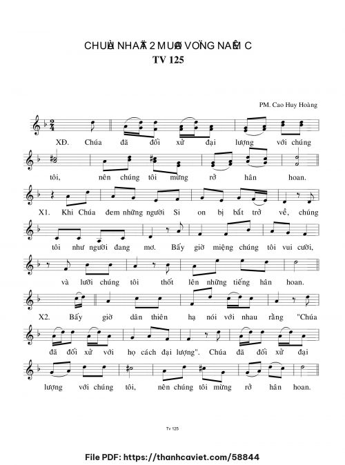 Chúa Nhật 2 Mùa Vọng năm C - Cao Huy Hoàng - trang 1