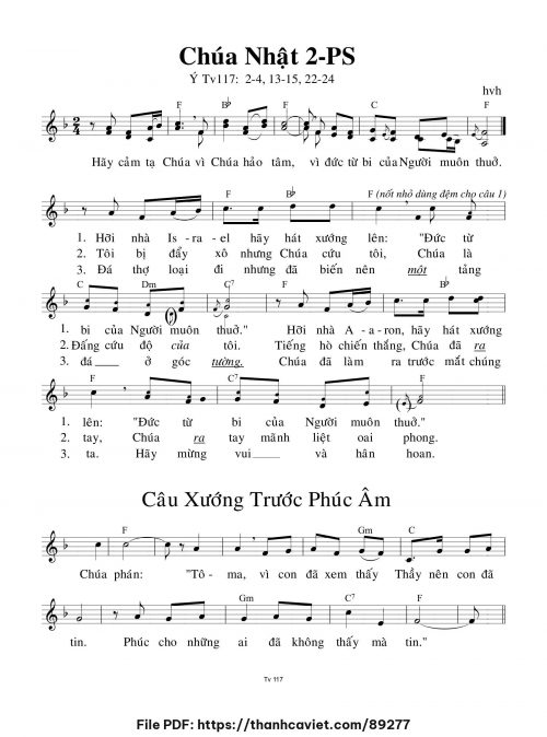 Chúa Nhật 2 Phục Sinh - hvh - trang 1