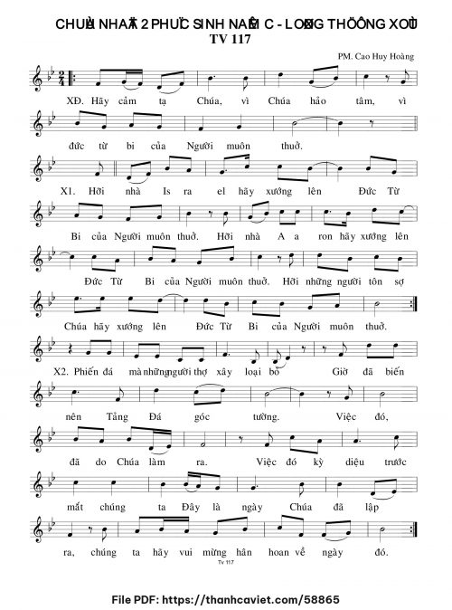 Chúa Nhật 2 Phục Sinh năm C – Lòng Thương Xót Chúa - Cao Huy Hoàng - trang 1