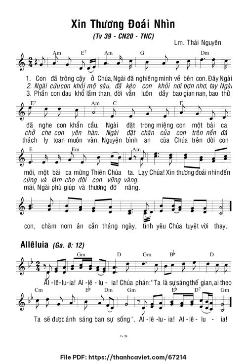 Chúa Nhật 20 Thường Niên năm C - Lm. Thái Nguyên - trang 1