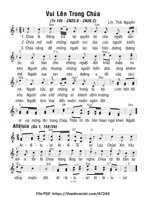 Chúa Nhật 23 Thường Niên năm B - Lm. Thái Nguyên - trang 1