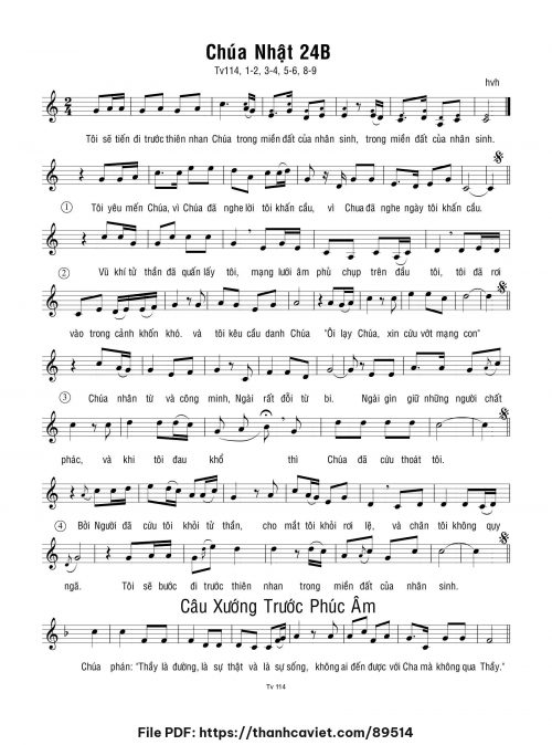 Chúa Nhật 24B - hvh - trang 1