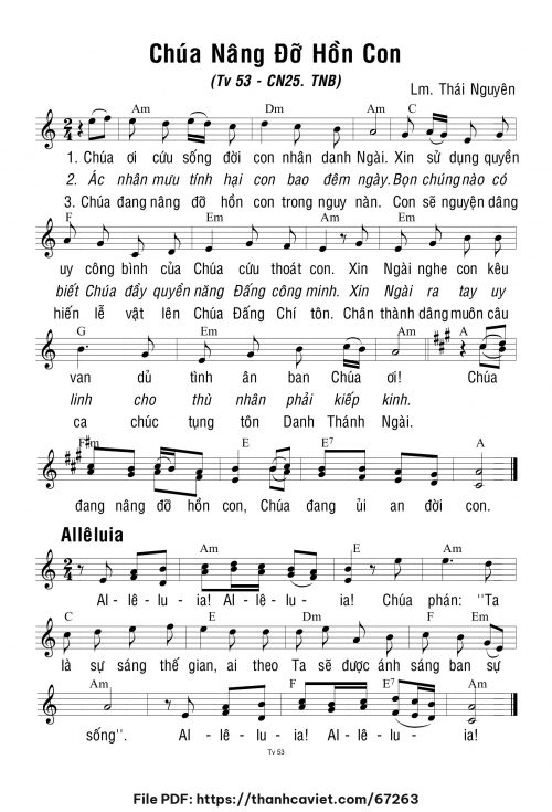 Chúa Nhật 25 Thường Niên năm B - Lm. Thái Nguyên - trang 1