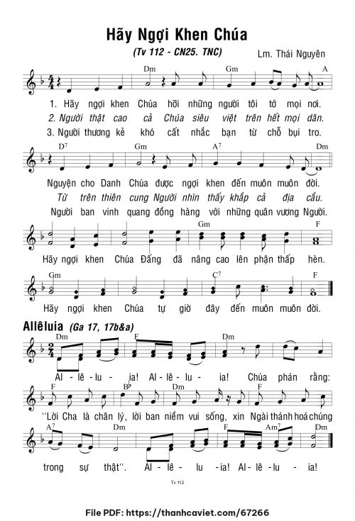 Chúa Nhật 25 Thường Niên năm C - Lm. Thái Nguyên - trang 1