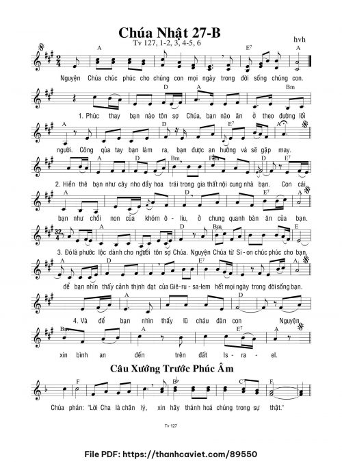 Chúa Nhật 27B - hvh - trang 1