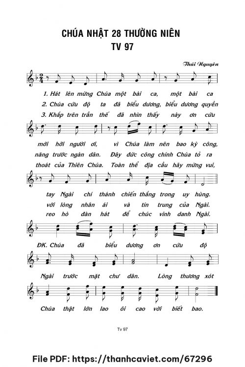 Chúa Nhật 28 Thường Niên năm C - Lm. Thái Nguyên - trang 1