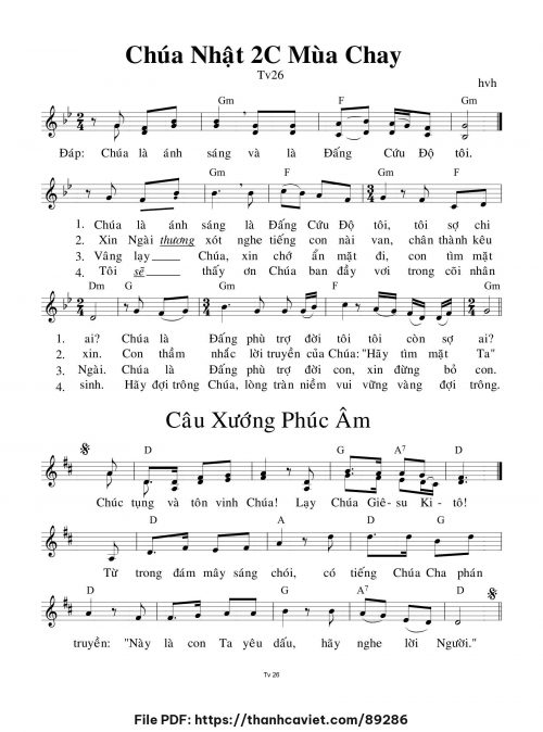 Chúa Nhật 2C Mùa Chay - hvh - trang 1