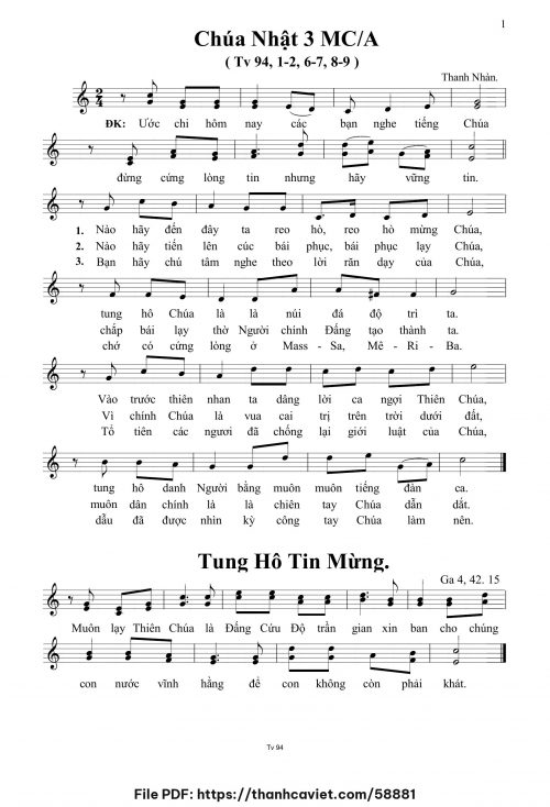 Chúa Nhật 3 MCA - Thanh Nhàn - trang 1