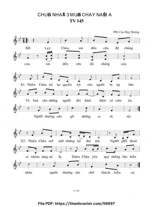 Chúa Nhật 3 Mùa Vọng năm A - Cao Huy Hoàng - trang 1