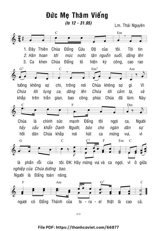 Chúa Nhật 3 Mùa Vọng năm C - Lm. Thái Nguyên - trang 1
