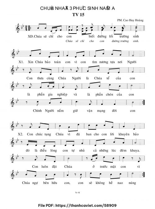 Chúa Nhật 3 Phục Sinh năm A - Cao Huy Hoàng - trang 1
