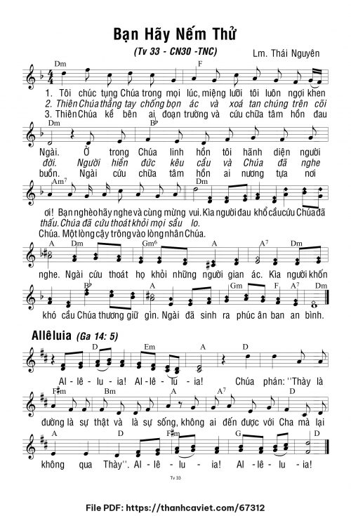 Chúa Nhật 30 Thường Niên năm C - Lm. Thái Nguyên - trang 1