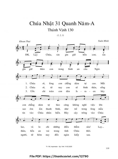 Chúa Nhật 31 Quanh năm A - Xuân Minh - trang 1