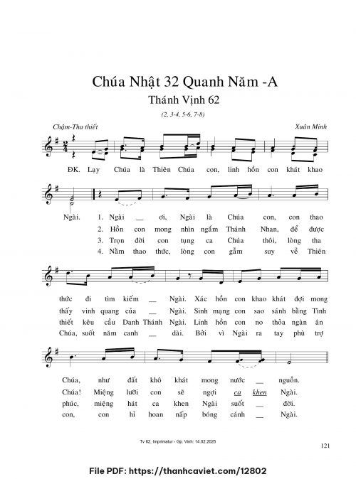 Chúa Nhật 32 Quanh năm A [2] - Xuân Minh - trang 1