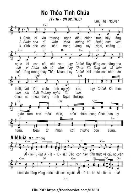 Chúa Nhật 32 Thường Niên năm C - Lm. Thái Nguyên - trang 1