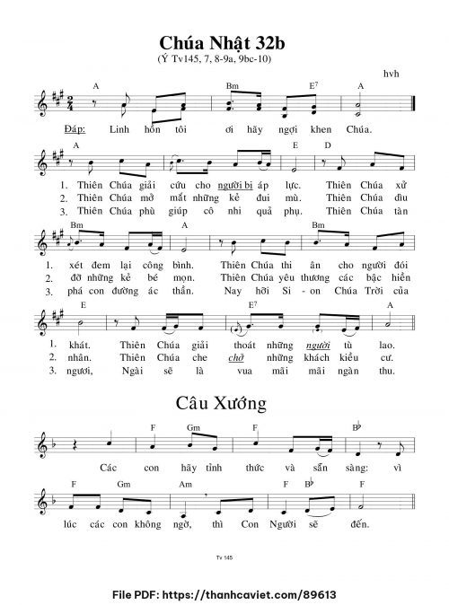 Chúa Nhật 32B - hvh - trang 1