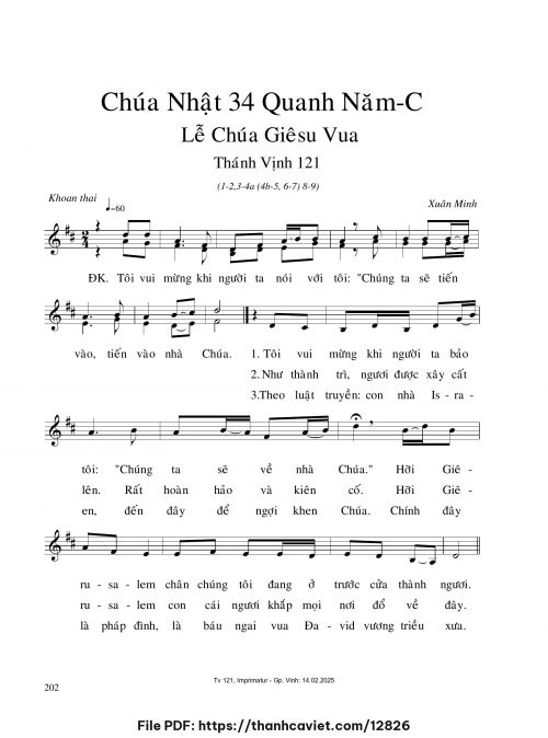 Chúa Nhật 34 Quanh năm C – Lễ Chúa Kitô Vua - Xuân Minh - trang 1