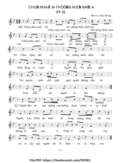 Chúa Nhật 34 Thường Niên năm A - Cao Huy Hoàng - trang 1