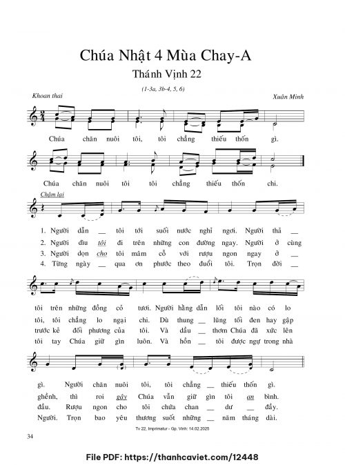 Chúa Nhật 4 Mùa Chay A - Xuân Minh - trang 1