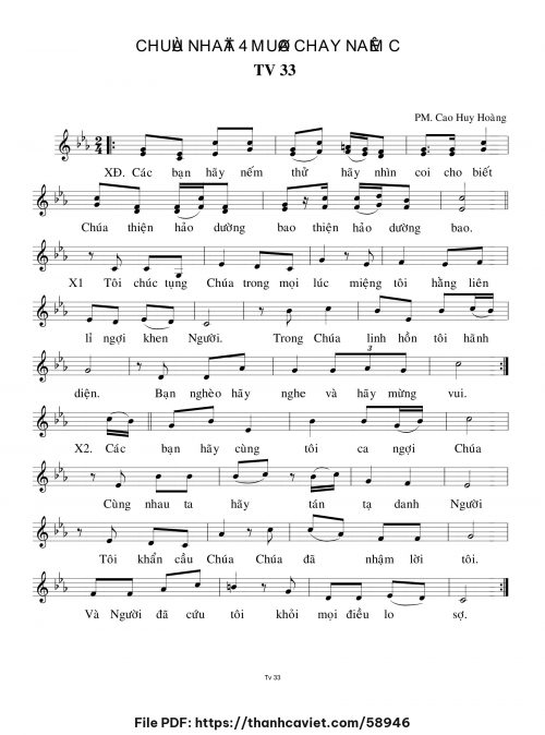 Chúa Nhật 4 Mùa Chay năm C - Cao Huy Hoàng - trang 1