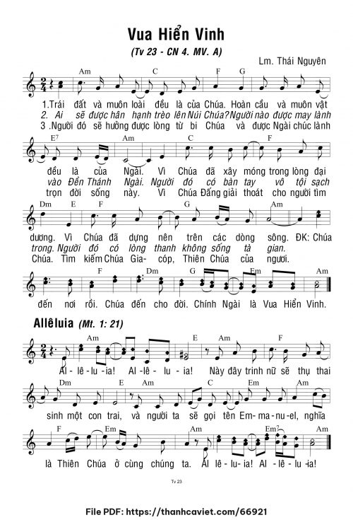 Chúa Nhật 4 Mùa Vọng năm A - Lm. Thái Nguyên - trang 1