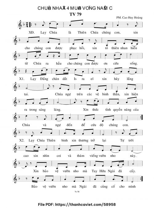 Chúa Nhật 4 Mùa Vọng năm C - Cao Huy Hoàng - trang 1