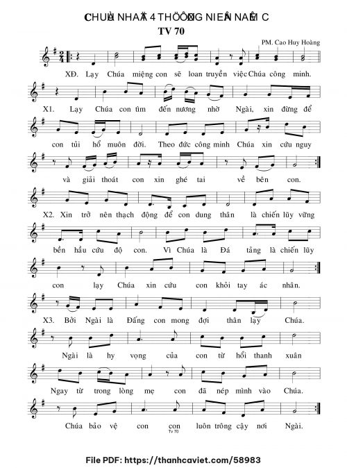 Chúa Nhật 4 Thường Niên năm C - Cao Huy Hoàng - trang 1