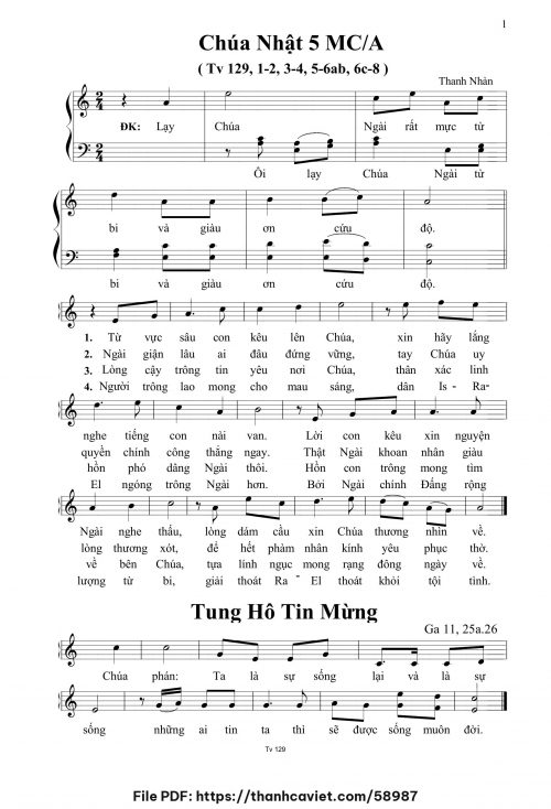 Chúa Nhật 5 MCA - Thanh Nhàn - trang 1