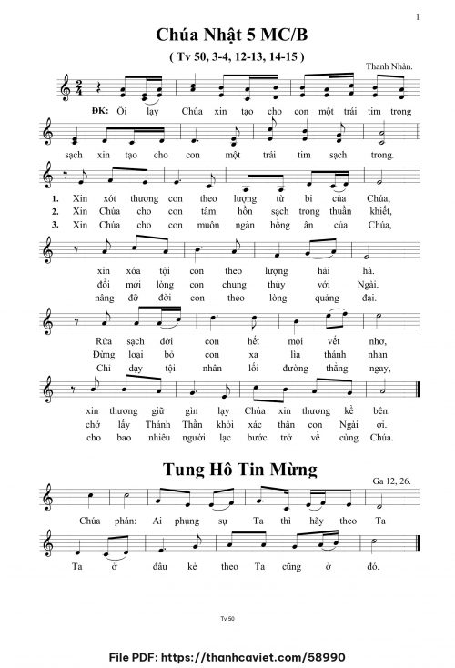 Chúa Nhật 5 MCB - Thanh Nhàn - trang 1