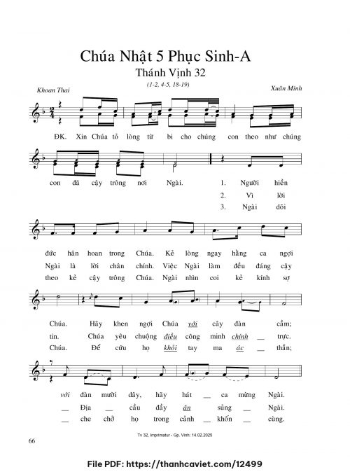 Chúa Nhật 5 Phục Sinh A - Xuân Minh - trang 1