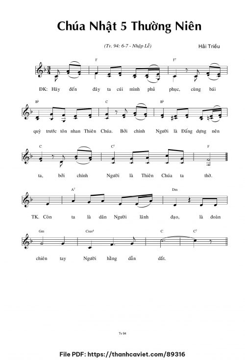 Chúa Nhật 5 Thường Niên - Hải Triều - trang 1