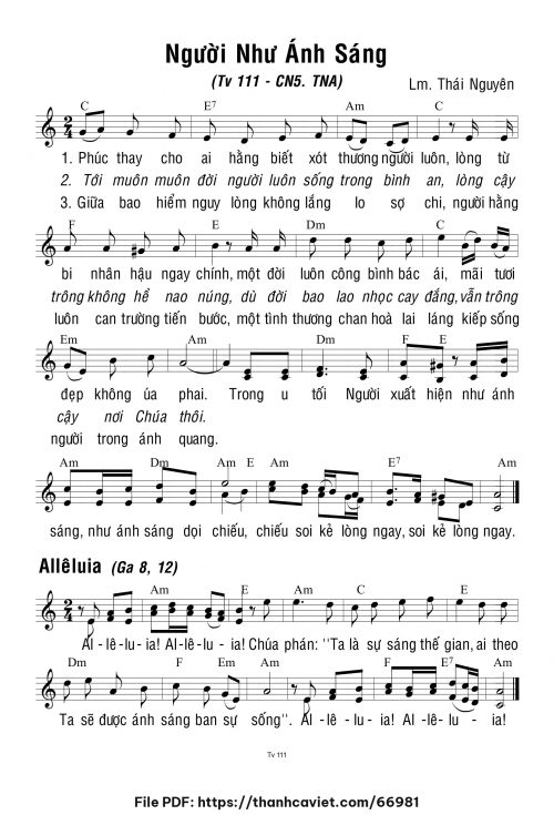 Chúa Nhật 5 Thường Niên năm A - Lm. Thái Nguyên - trang 1