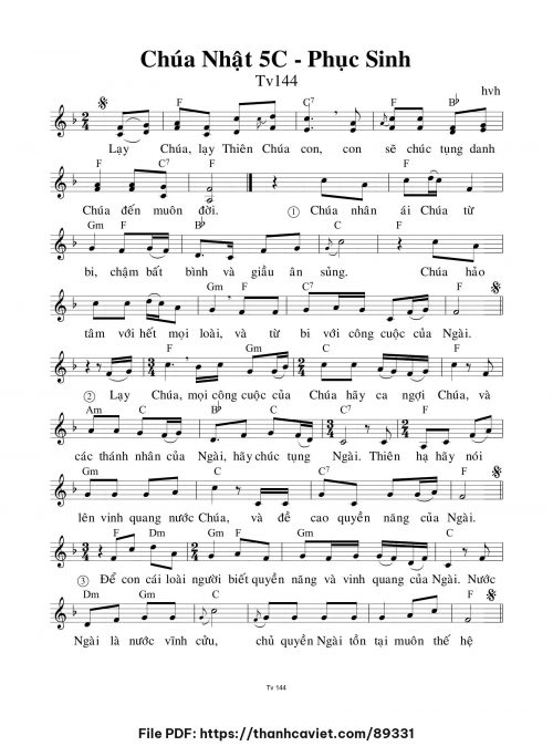 Chúa Nhật 5c Phục Sinh - hvh - trang 1
