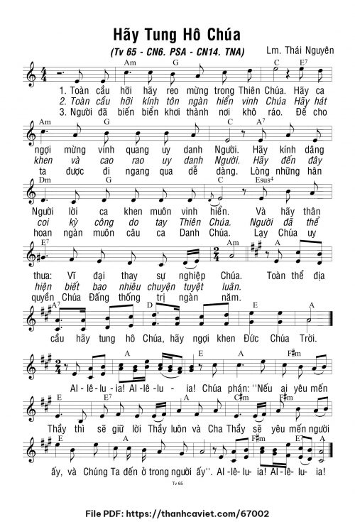 Chúa Nhật 6 Phục Sinh năm A - Lm. Thái Nguyên - trang 1