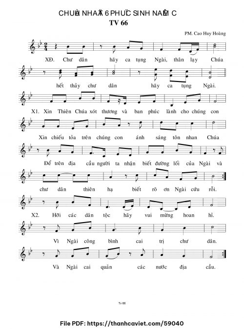 Chúa Nhật 6 Phục Sinh năm C - Cao Huy Hoàng - trang 1