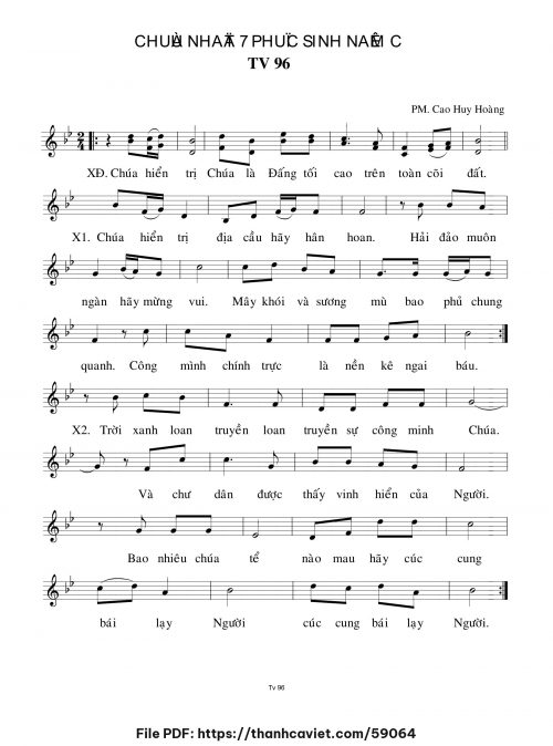 Chúa Nhật 7 Phục Sinh năm C - Cao Huy Hoàng - trang 1