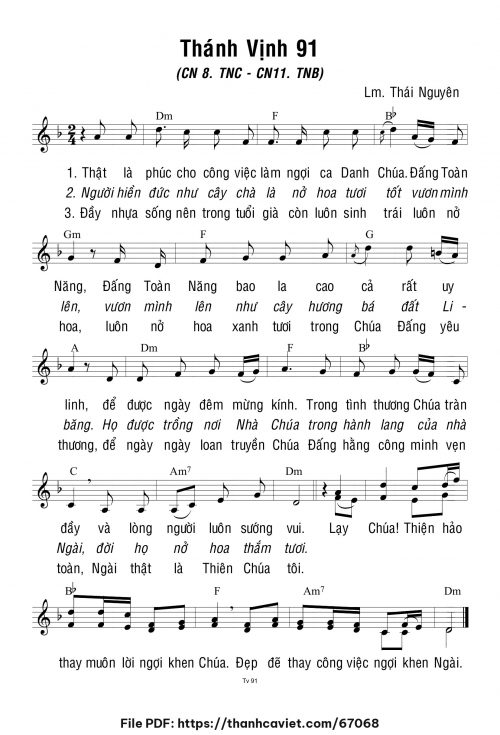 Chúa Nhật 8 Thường Niên năm C - Lm. Thái Nguyên - trang 1