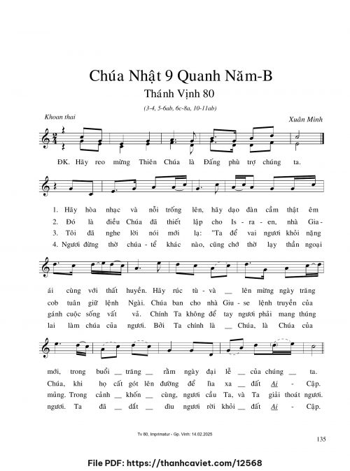 Chúa Nhật 9 Quanh năm B - Xuân Minh - trang 1