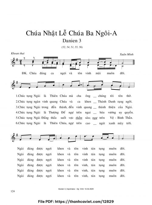 Chúa Nhật Lễ Chúa Ba Ngôi A - Xuân Minh - trang 1