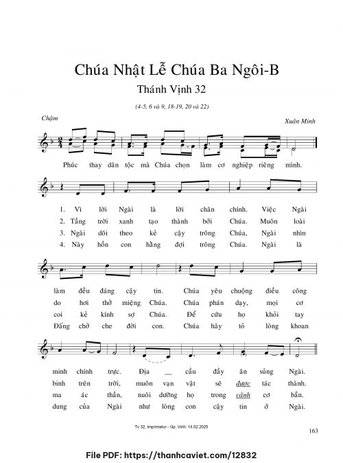 Chúa Nhật Lễ Chúa Ba Ngôi B - Xuân Minh - trang 1