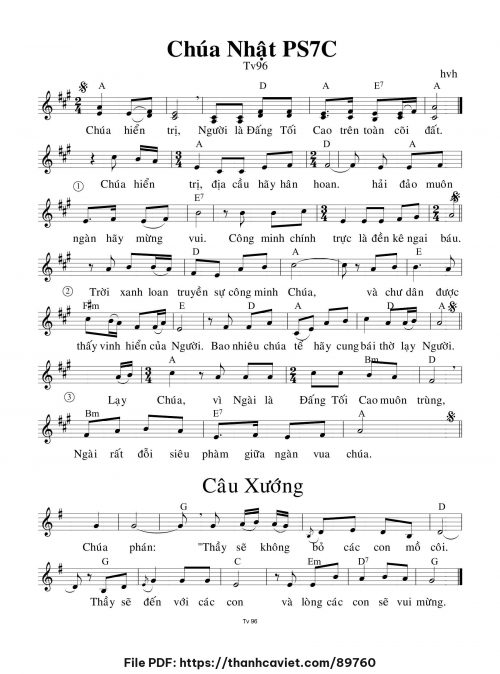 Chúa Nhật Phục Sinh 7C - hvh - trang 1