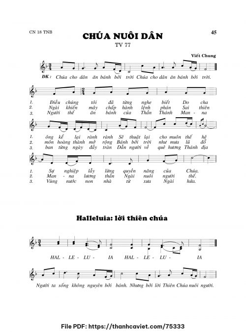 Chúa nuôi dân - Viết Chung - trang 1